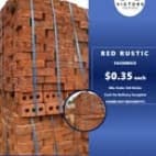 Red Rustic Face Bricks